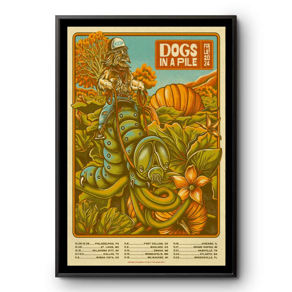 Dogs in a Pile Poster